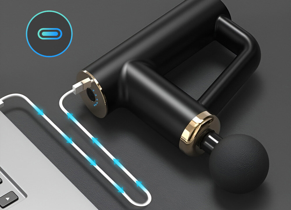 Masażer EXTRALINK MSG-03 Mini mobilny wygodny bateria litowa pojemność użytkowanie czas pracy ładowanie