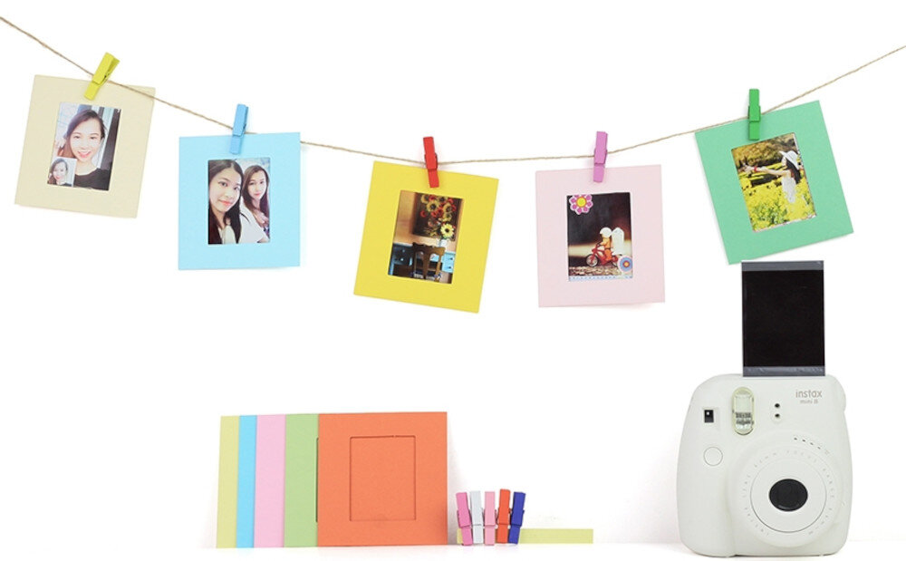 Zestaw akcesoriow LOVEINSTANT 8w1 do FUJIFILM Instax Mini 11 Przezroczysty Rumianki ramki na zdjecia