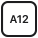 Czarny kwadrat z białym napisem \'A12\'.