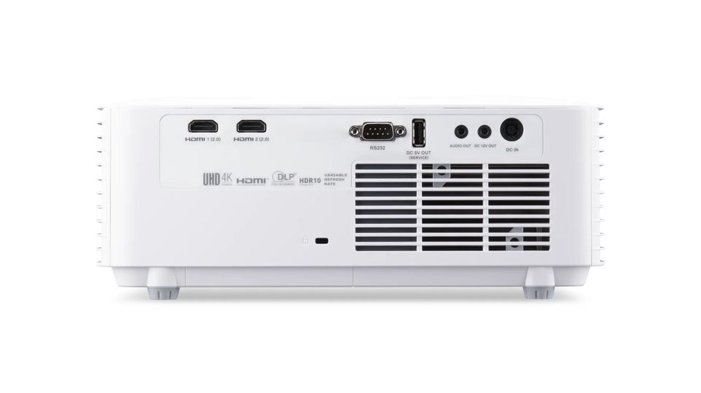 Projektor ACER Vero PL2810G 3,45 kg wbudowany głośnik 15 W mobilny projektor, Projektor Acer Vero PL2810G, widok z tyłu, panel ze złączami