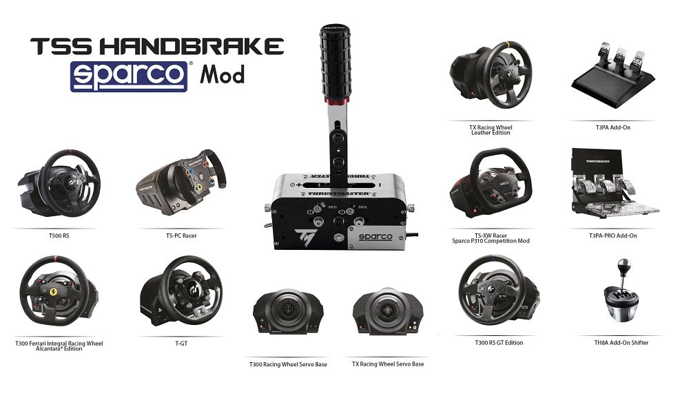 Hamulec TSS Handbrake Sparco Mod element kompleksowego systemu konfiguracja tm racing clamp