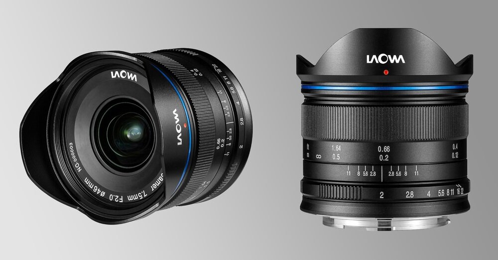 Obiektyw Venus Optics Laowa C-Dreamer Standard 7,5 mm f/2,0 do Micro 4/3 – czarny z różnych stron