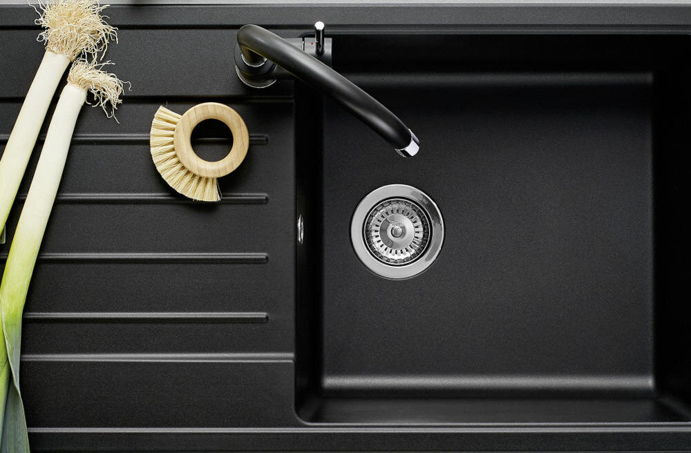 BLANCO zlewozmywak wbudowany montaż blat kuchenny otwór silgranit granit łatwe czyszczenie kamień