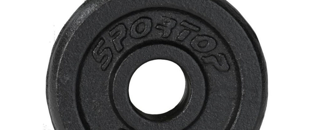 Obciążenie SPORTOP Fi26,5 (0,5 kg) dla mężczyzn dla kobiet do ćwiczeń ogólnorozwojowych rehabilitacyjnych średnica otworu 26,5 mm