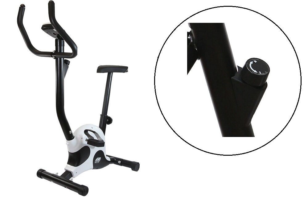 Rower mechaniczny EB FIT B100 Czytelny wyświetlacz maksymalna waga użytkowania komputer zasilany bateriami czas prędkość spalone kalorie przebyty dystans