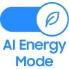 Ikona przedstawia niebieski symbol z napisem \'AI Energy Mode\' oraz liść w okręgu, sugerujący tryb oszczędzania energii.