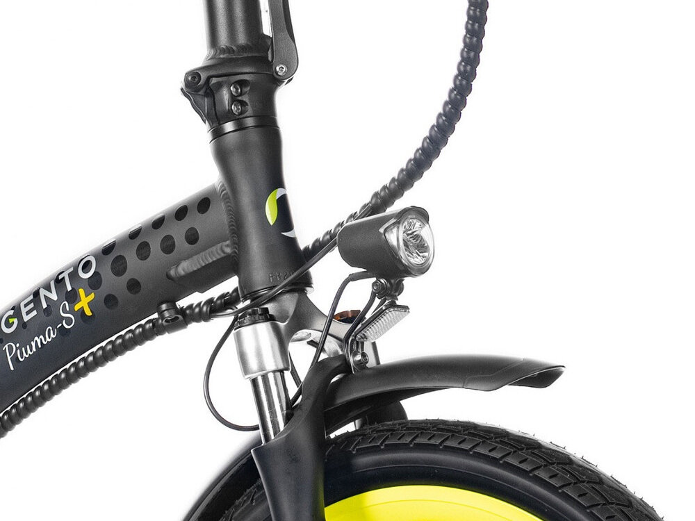 Rower elektryczny ARGENTO Piuma-S Plus U16 20 cali Czarny
