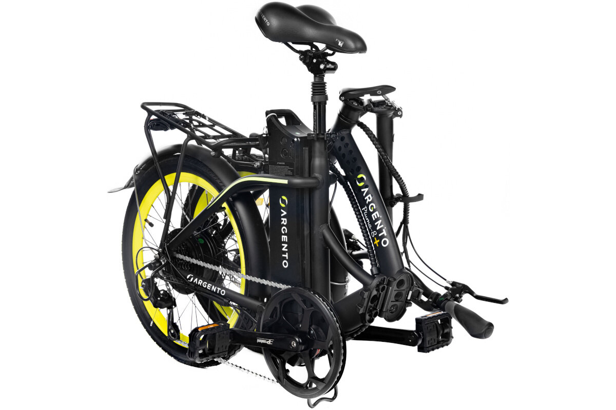Rower elektryczny ARGENTO Piuma-S Plus U16 20 cali Czarny
