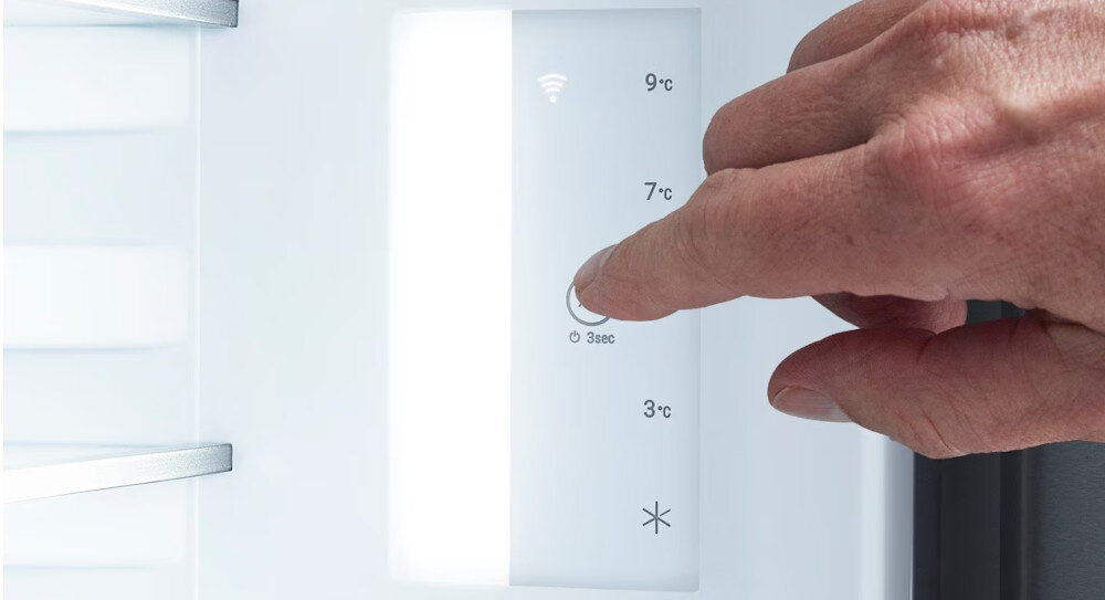 CHŁODZIARKA LIEBHERR RSVE 1201 panel sterowanie dotykowe ustawienia temperatury