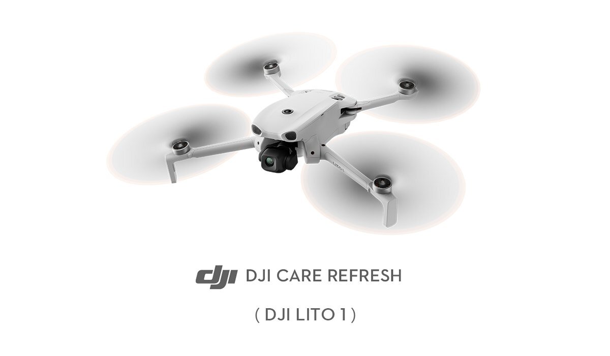 Dron DJI Lito 1 na białym tle.