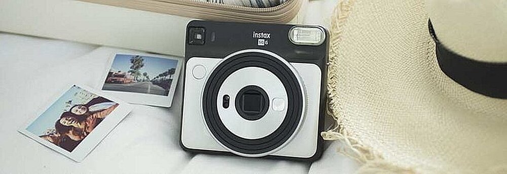 Aparat FUJIFILM Instax Square SQ 6 regulacja ekspozycja migawka automatyczna