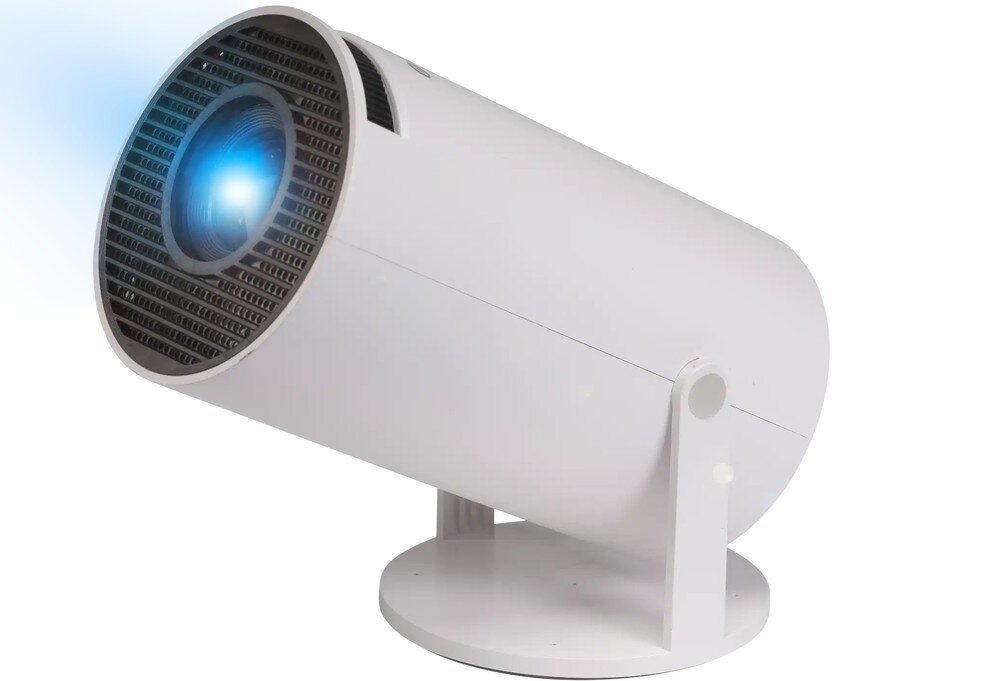 Projektor DENVER PR-2500 HD Bluetooth 5.0 głośnik zewnętrzny wbudowane głośniki, projektor na białym tle