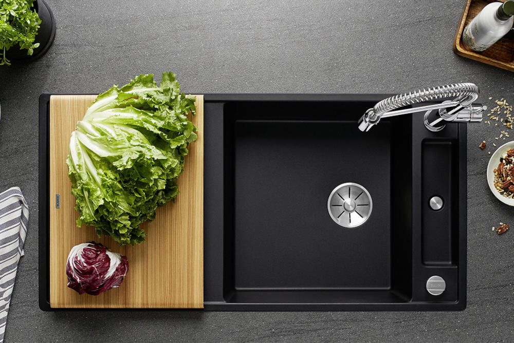 BLANCO zlewozmywak wbudowany montaż blat kuchenny otwór silgranit granit łatwe czyszczenie kamień