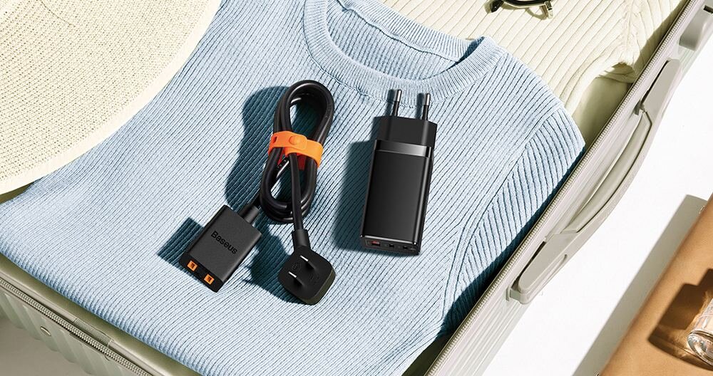 Ładowarka sieciowa BASEUS GaN5 Pro 65W MOC ŁADOWANIE SZYBKOŚĆ URZĄDZENIA BEZPIECZEŃŚTWO LEKKOŚĆ WYTRZYMAŁOŚĆ PRZENOŚNA WYTRZYMAŁA KOMPATYBILNOŚĆ