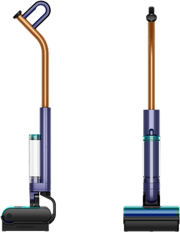 Mop elektryczny Dyson Clean+Wash Hygiene w ujęciu od frontu oraz pod kątem