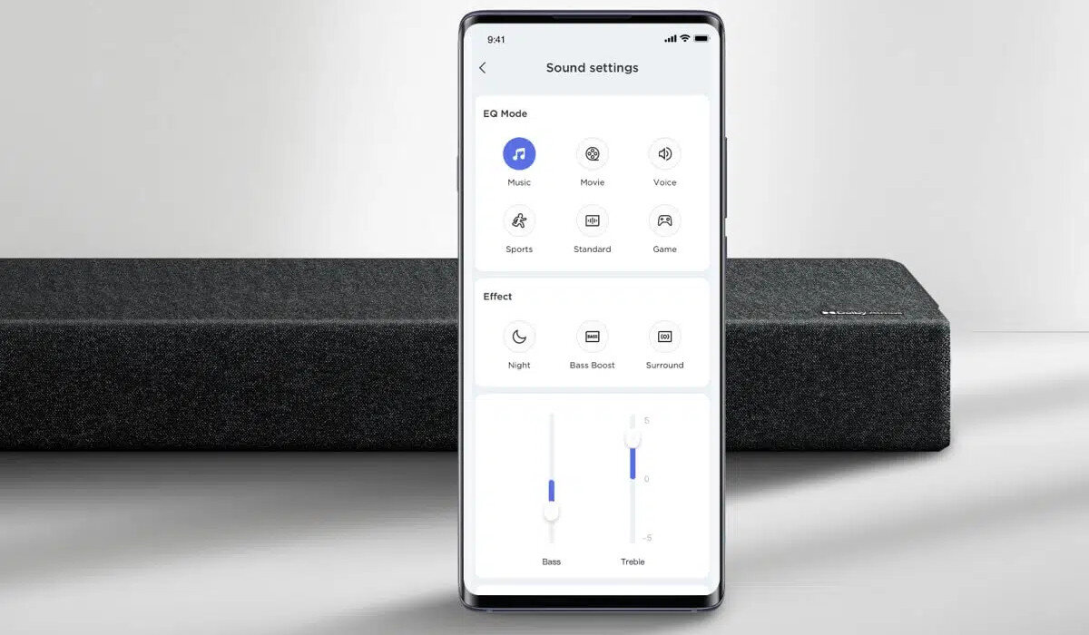 Soundbar TCL C935U polaczenie bezprzewodowe