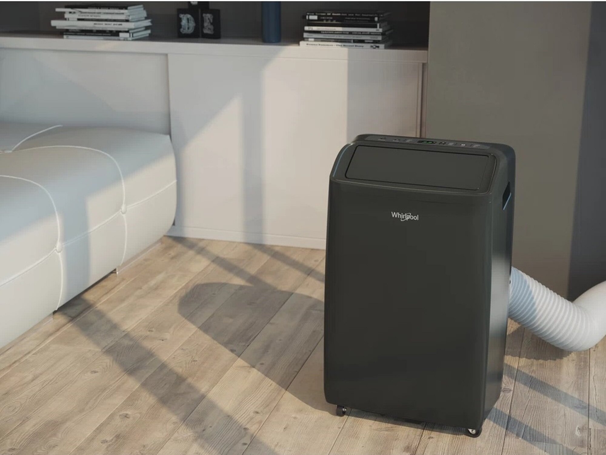 Klimatyzator WHIRLPOOL PACF29CO B Regulacja poziomow mocy predkosc nawiewu 3 poziomy mocy tryb Auto funkcja 6-ty Zmysl