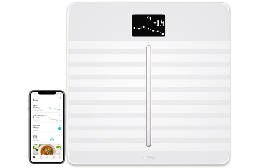 Waga WITHINGS Body Cardio polaczenie z aplikacja mobilna