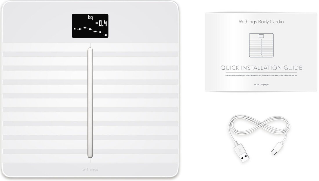 Waga WITHINGS Body Cardio zestaw akcesoria komplet wyposazenie