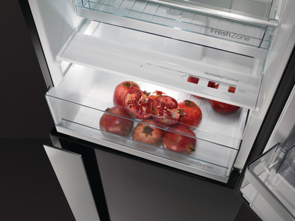 Lodówka GORENJE NRK612ORAB-L - CrispZone z regulacją wilgotności