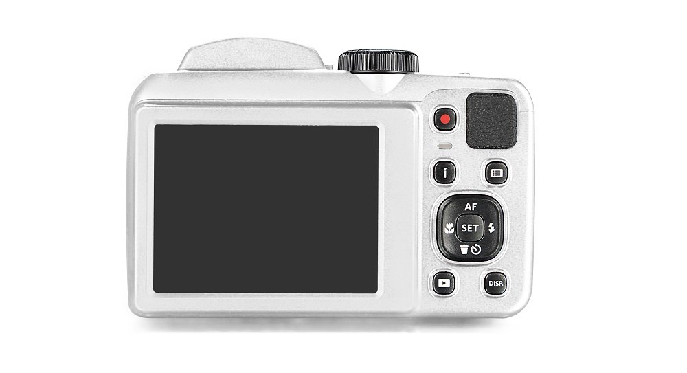 Aparat KODAK AZ252 Bialy widok wyświetlacz ekran tył