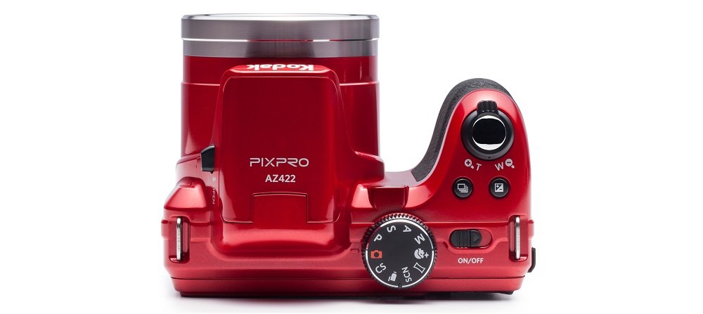 Aparat KODAK AZ422 czerwony widok z góry