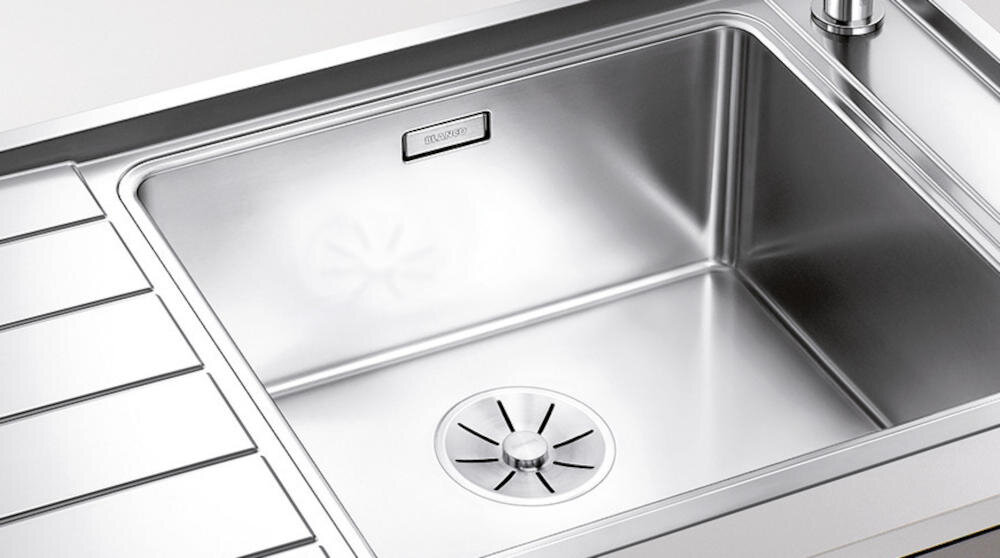 BLANCO zlewozmywak wbudowany montaż blat kuchenny otwór stal szlachetna