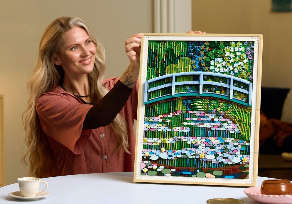 LEGO 31220 Art Claude Monet — Most nad stawem z liliami wodnymi kreatywne detale motyle banany miecze tarcze