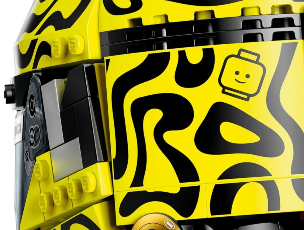 LEGO 43023 Kask Lando Norris McLaren Mastercard F1 Team kolor papai fluorescencyjny żółty autentyczne detale F1