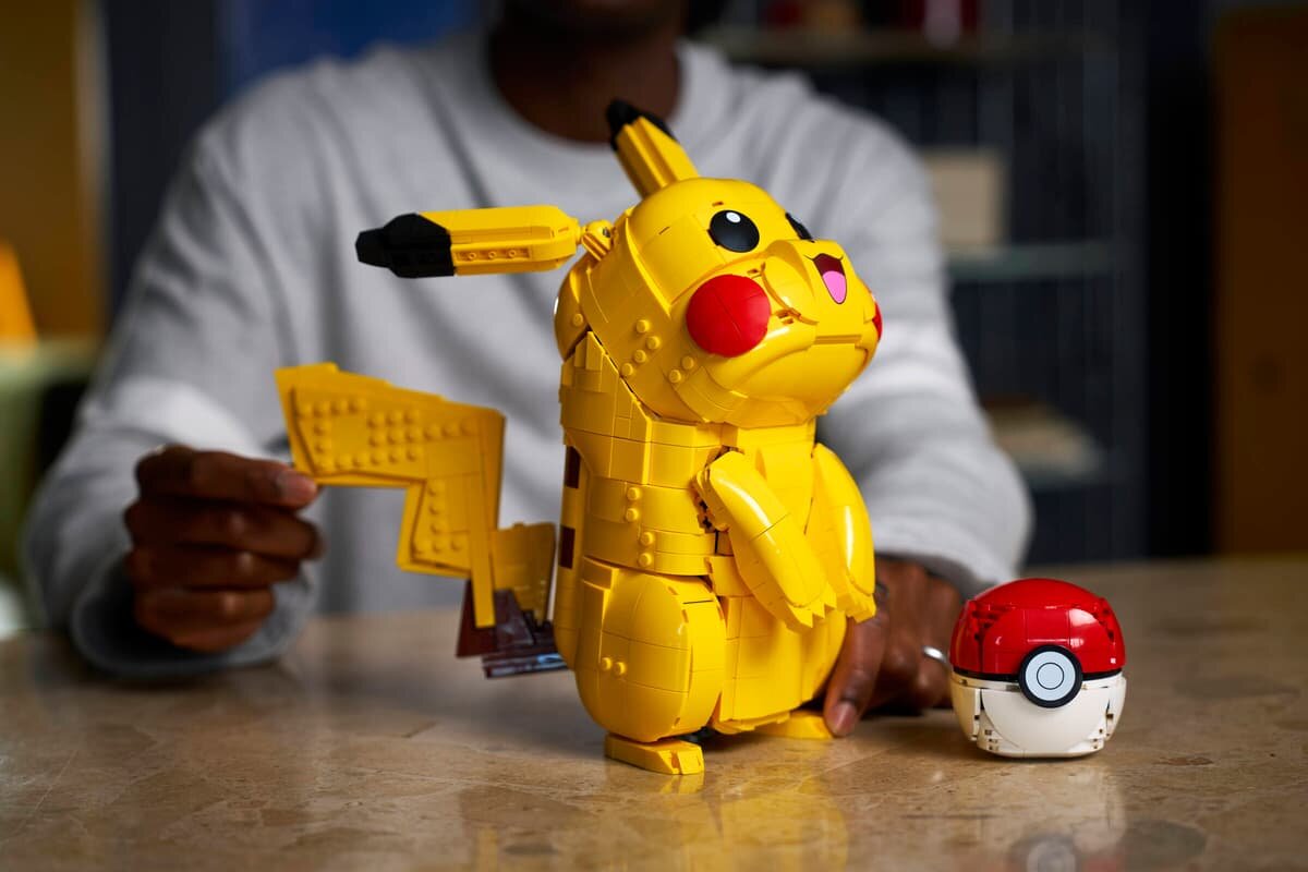 LEGO 72152 Pokémon Pikachu i Pokéball duży model ekspozycyjny 35 cm prezent dla fanów Pokémon