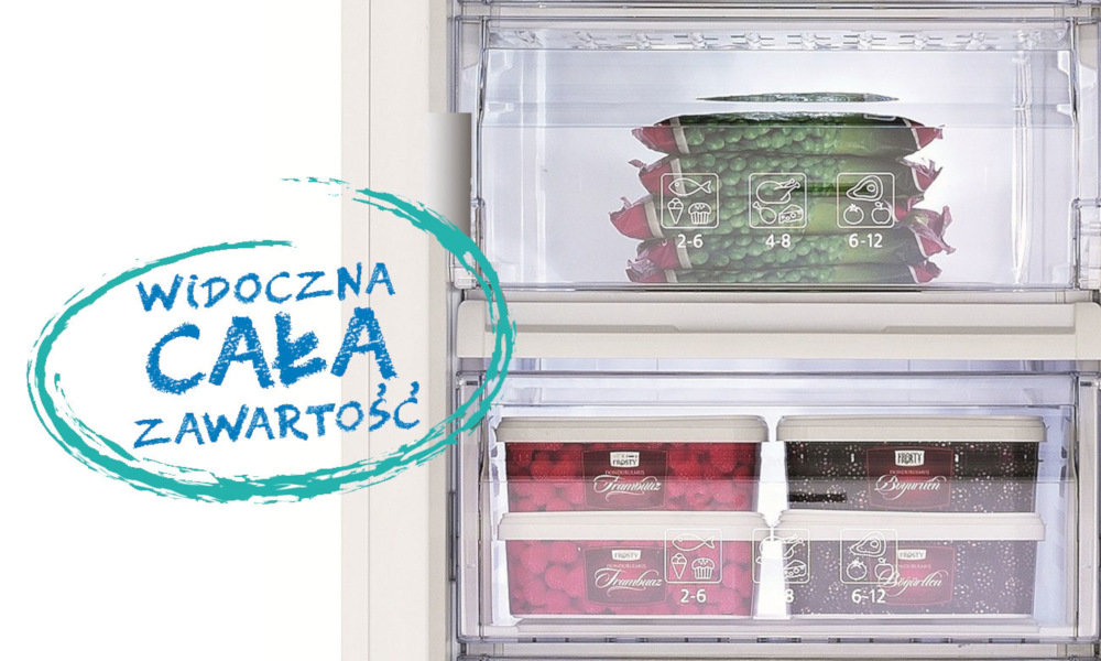 Lodówka Wolnostojąca Beko RCSA240K20W - Przezroczyste Szuflady Zamrażalnika