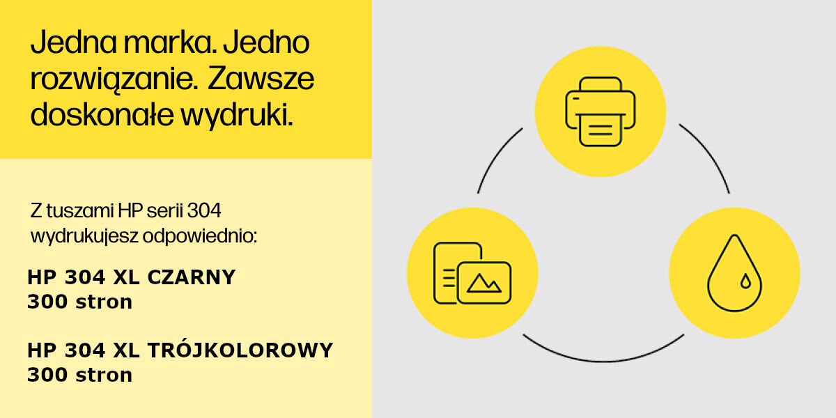 Tusz HP 304 XL Instant Ink Czarny 5.5 ml N9K08AE oryginalny niezawodność intensywne kolory długotrwałe rezultaty idealnie dopasowany do konkretnego modelu drukarki
wydruki odporne na blaknięcie odpowiedzialna produkcja opakowania wykonane z materiałów nadających się do recyklinu
wydajność na poziomie do 300 stron dla wkładu czarnego oraz do 300 stron dla tuszu trójkolorowego