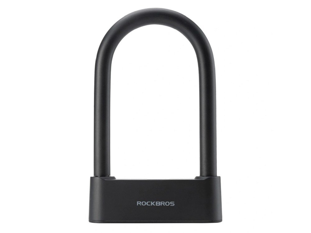 Zapięcie rowerowe ROCKBROS 32210818001 U-lock Czarny, zapięcie, ulock, rower, zabezpieczenie, Czarne zapięcie rowerowe typu U-lock Rockbros.