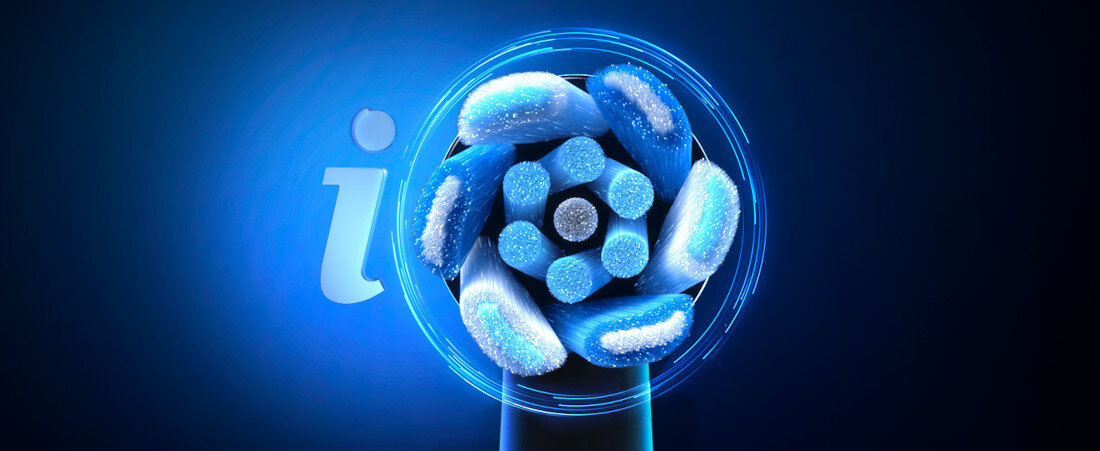 Szczoteczka magnetyczna ORAL-B iO 9 Ciemnoniebieski zdjęcie lifestyle Technologia Oral-B iO technologię magnetyczną tysiące precyzyjnie pracujących włókien Okrągła końcówka Połączenie mikrowibracji i ruchów oscylacyjno-rotacyjnych