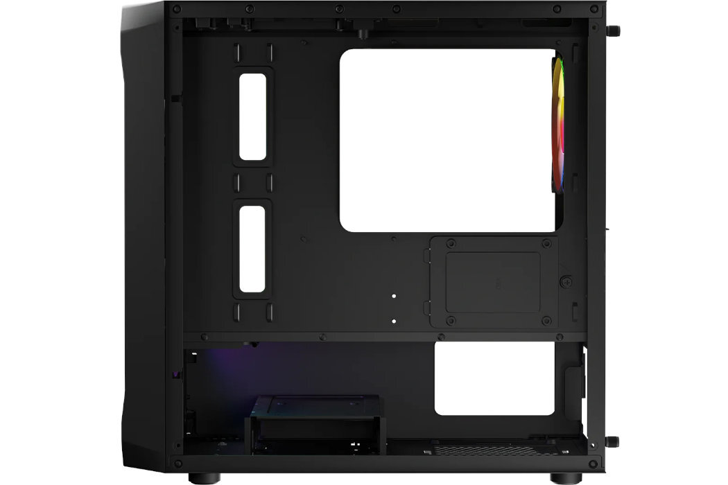 Obudowa LOGIC Portos Mini ARGB Filtry montaż aranżowania kabli panel