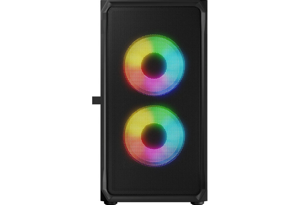 Obudowa LOGIC Portos Mini ARGB Filtry montaż aranżowania kabli panel