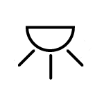 Symbol jasnego oświetlenia LED