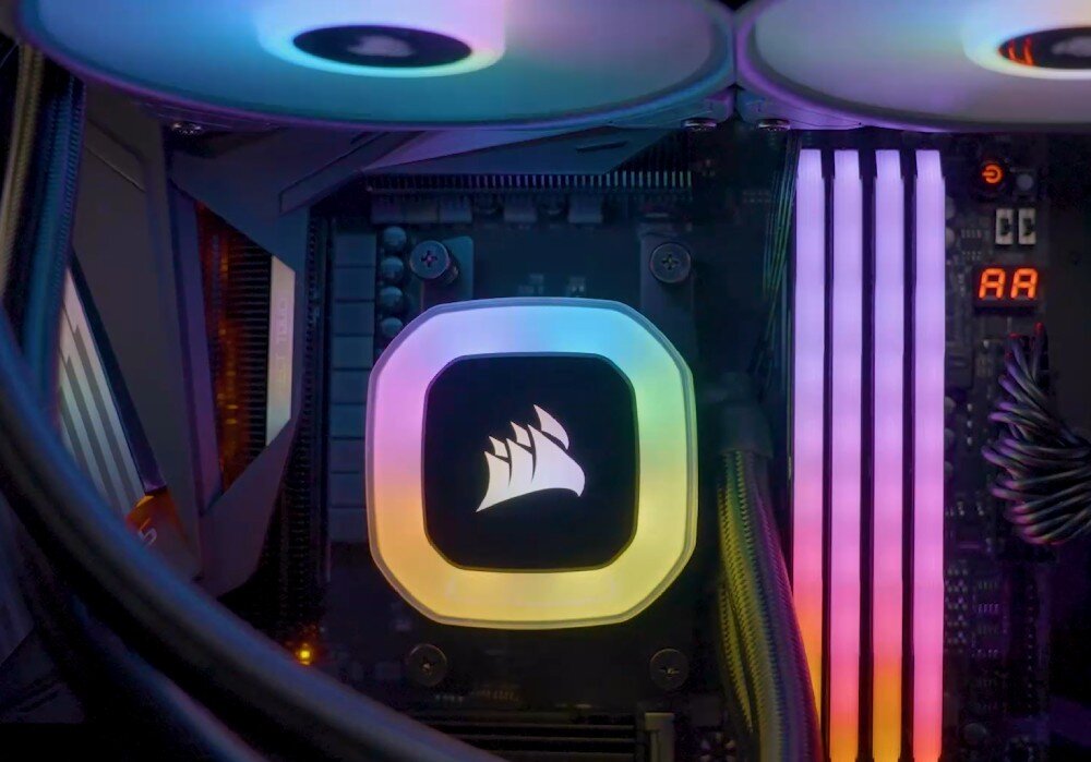 Chłodzenie wodne CORSAIR iCUE H150 RGB opis