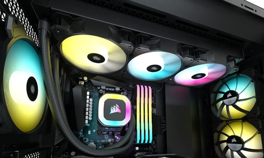 Chłodzenie wodne CORSAIR iCUE H150 RGB przeznaczenie chłodnica kompatybilność podstawa