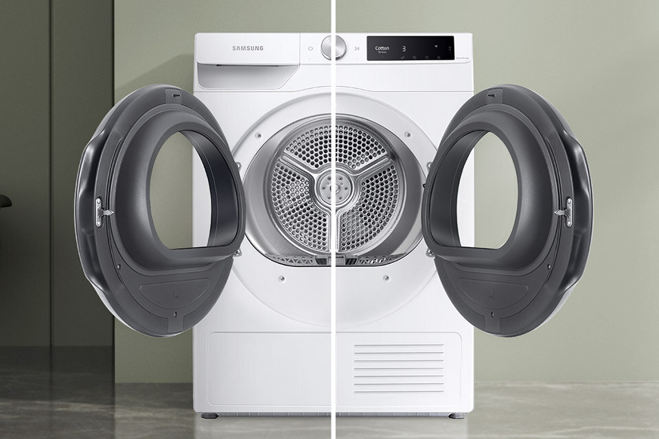 Przekładane drzwi suszarki