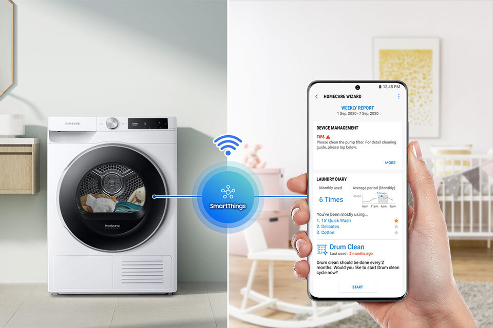 Funkcjonalności w aplikacji SmartThings