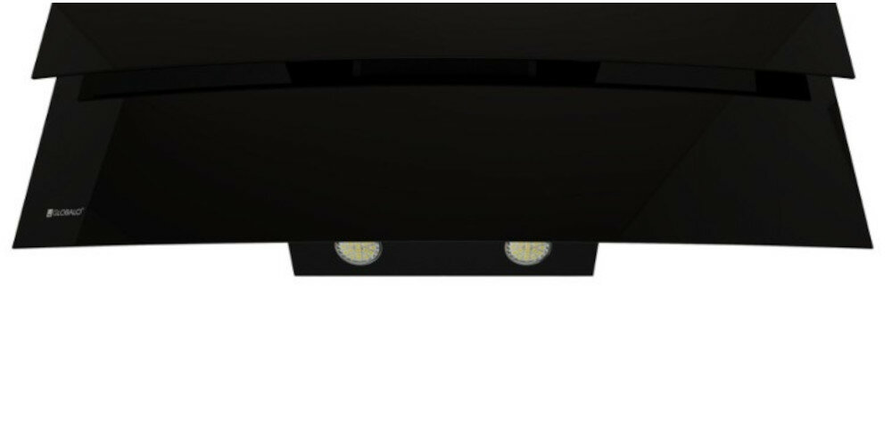 Okap GLOBALO Vintio 90.1 Czarny LED oświetlenie