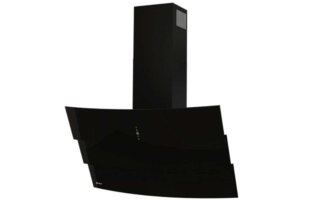 Okap GLOBALO Vintio 90.1 Czarny poziomy moc