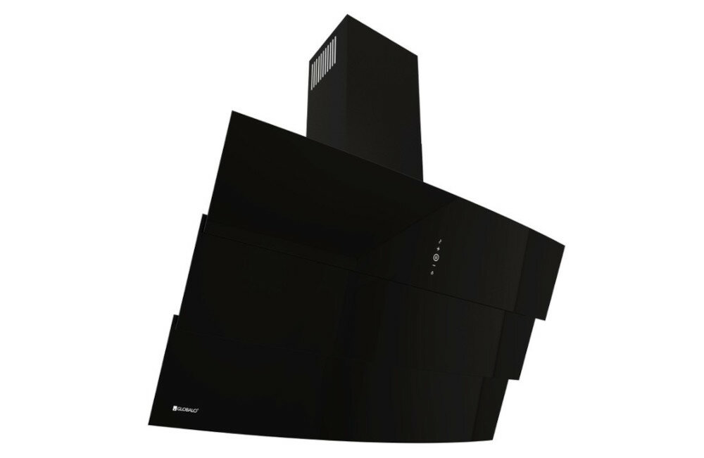 Okap GLOBALO Vintio 90.1 Czarny stal szkło