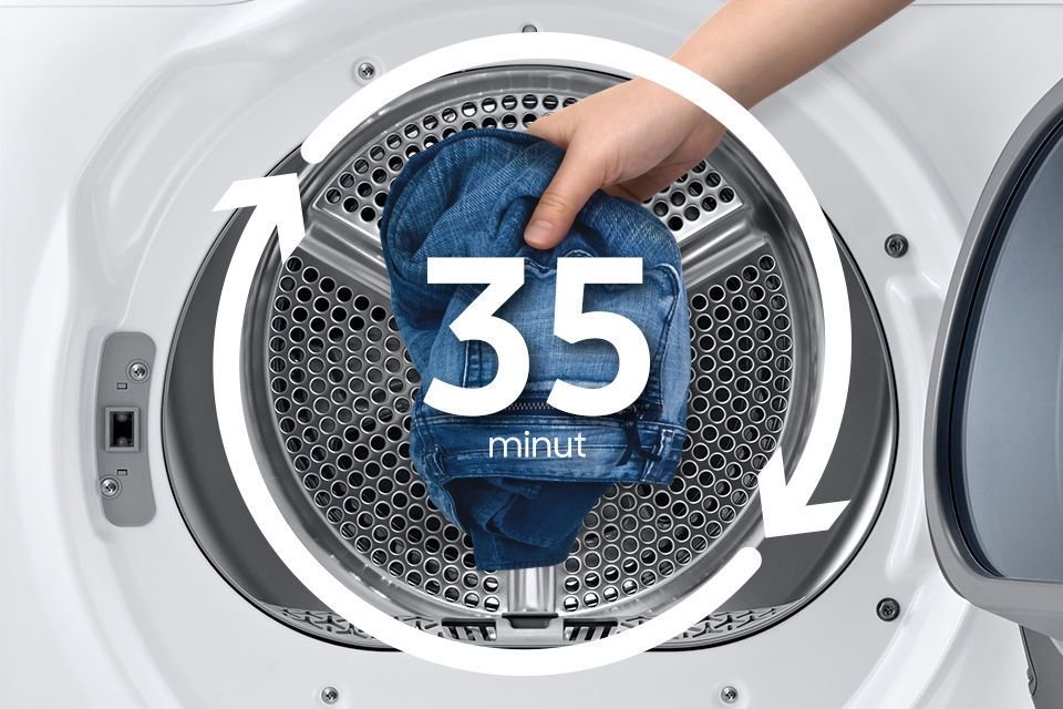 Samsung Błyskawicznie i bezpiecznie. Suche ubrania w 35 minut Samsung Błyskawicznie i bezpiecznie. Suche ubrania w 35 minut