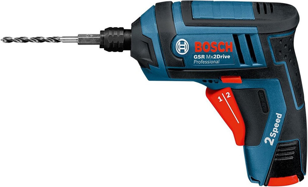Wkrętarka BOSCH GSR Mx2Drive Professional 2-biegowa przekładnia pierwszy bieg z niską prędkością drugi bieg zapewni szybkie tempo
