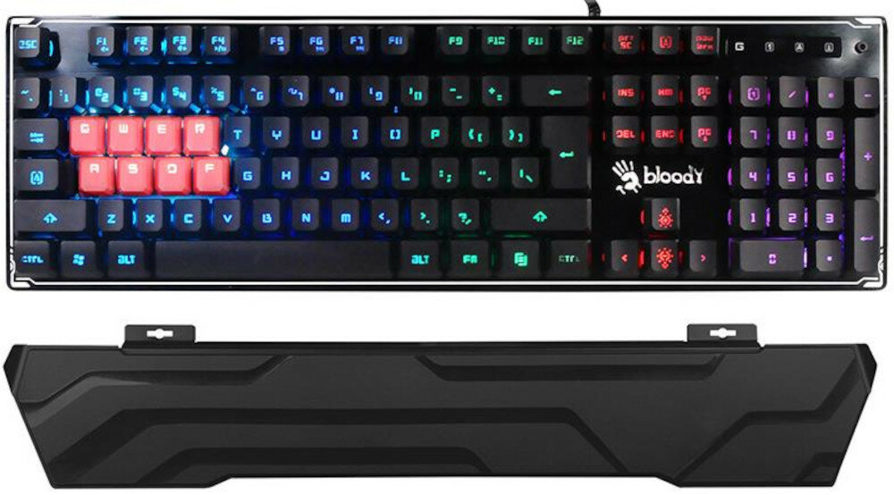 Klawiatura A4TECh Bloody B3370R montaż podstawka klawisze silikonowe komfort  
