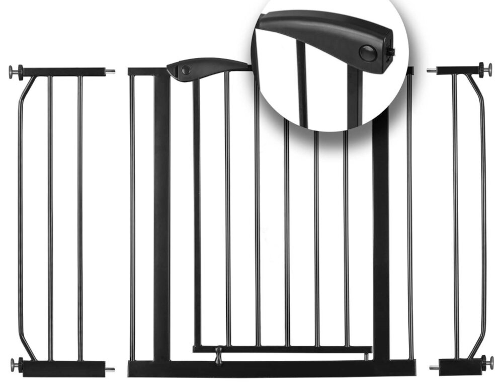 Barierka zabezpieczajaca NUKIDO NK-183 Czarny 4 punkty mocowania konfiguracja