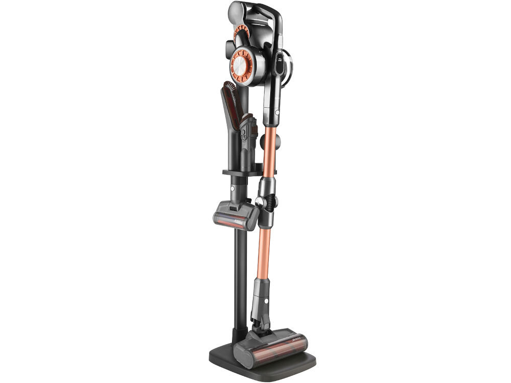 Odkurzacz JIMMY H9 Pro specjalna stacja dokująca wygodne ładowanie urządzenia niewielkie wymiary 1138 x 260 x 15,8 mm łatwe umieszczenie w dowolnym miejscu wyjmowany akumulator swoboda ładowania 