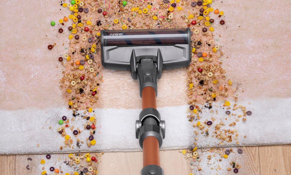 Odkurzacz JIMMY H9 Pro technologie cykloniczne bezszczotkowy silnik 600 W prędkość obrotowa 110 000 obrotów na minutę moc ssania 200 AW usuwanie kurzu okruchów sierści codzienne sprzątanie bardziej wymagające zadania 